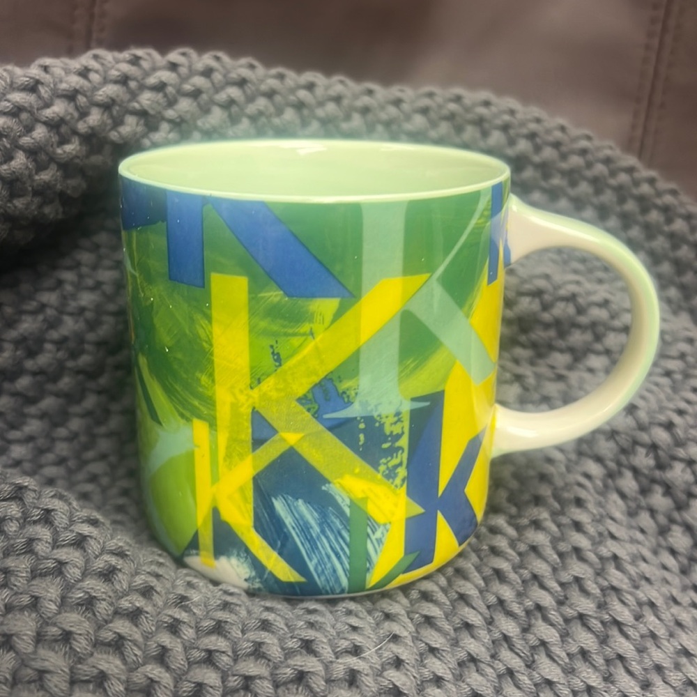 Anthropologie Lottie monogram initial mug, brand new (mug only)